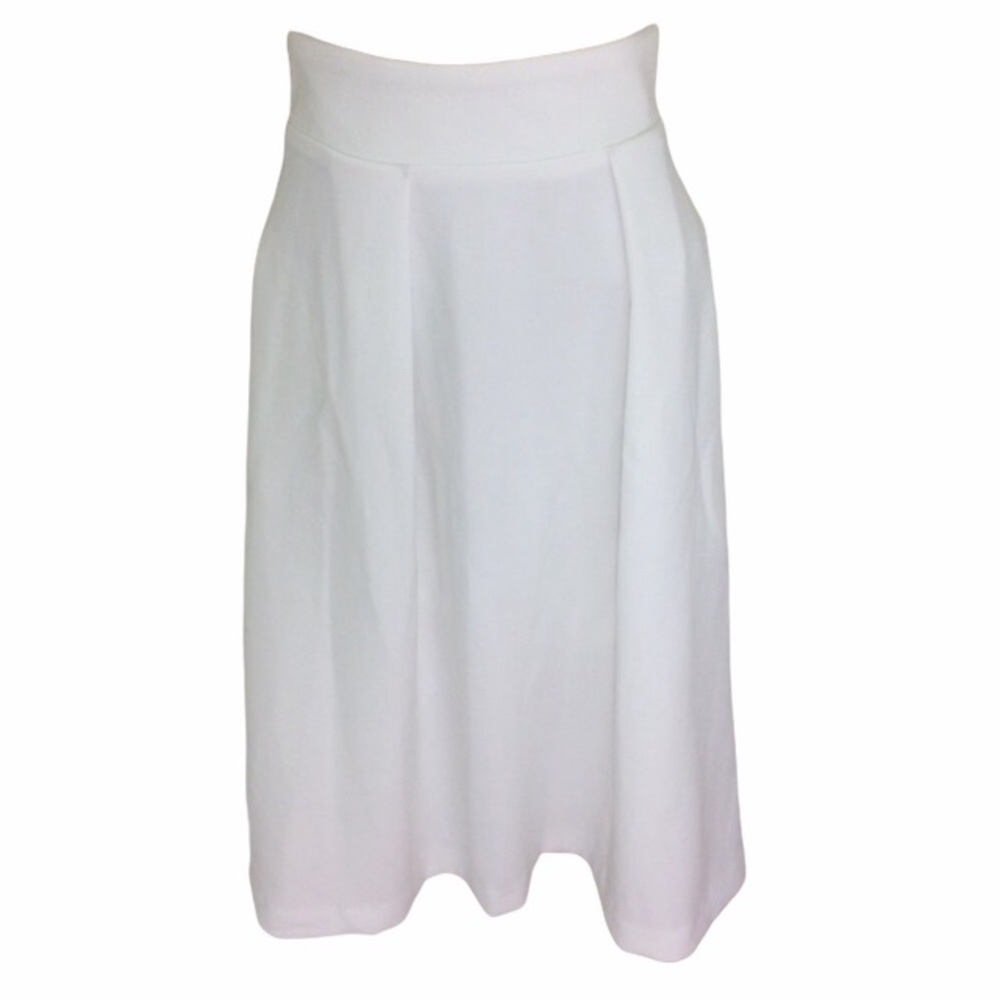Rubber Ducky Skirt with pockets White Small NWOT